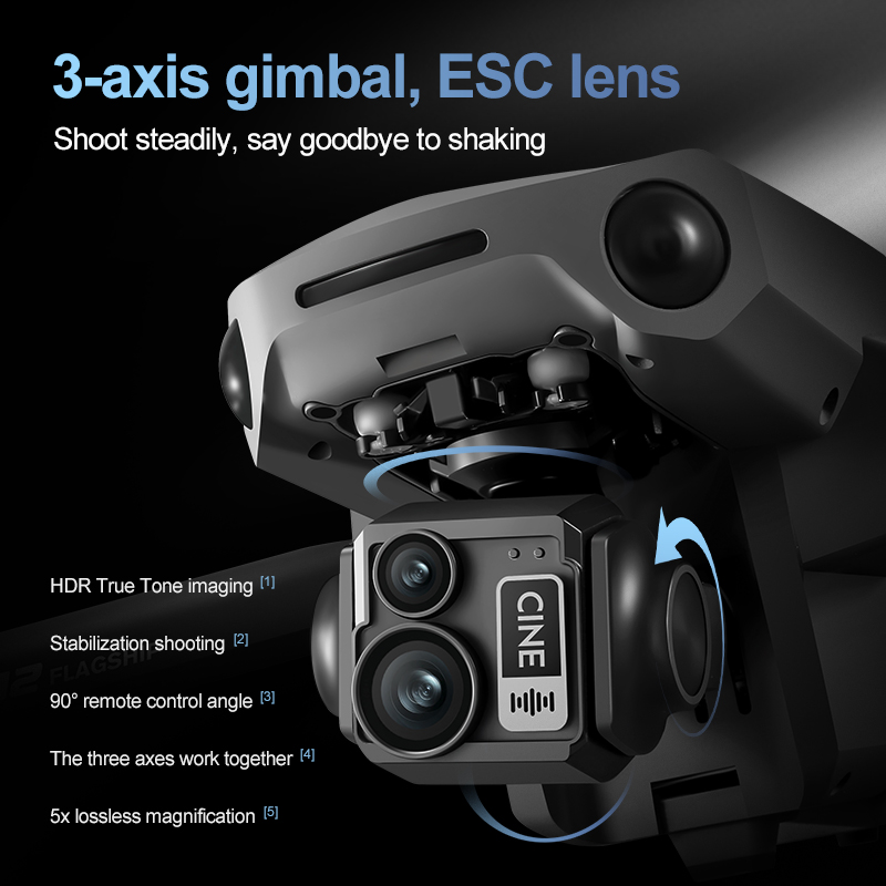 Dron RC con Control Remoto FPV - Drone Gimbal Brushless reseña y precio