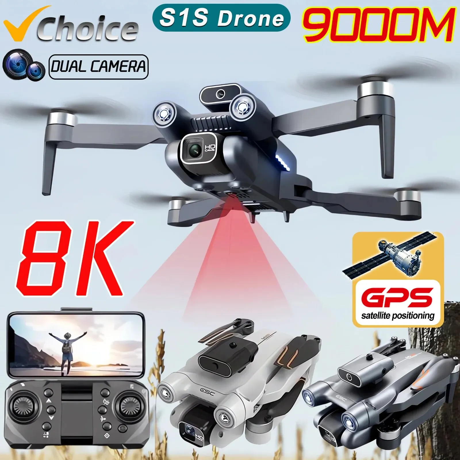 Dron con Motor sin escobillas  - Drone Gimbal Brushless reseña y precio